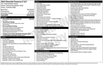 2024 Chevrolet Traverse LT 2LT