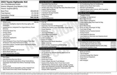 2022 Toyota Highlander XLE