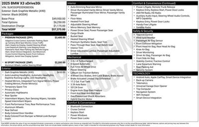 2025 BMW X3 30 xDrive