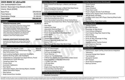 2025 BMW X3 30 xDrive
