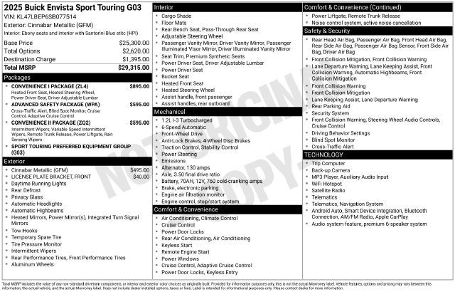 2025 Buick Envista Sport Touring