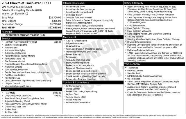 2024 Chevrolet TrailBlazer LT