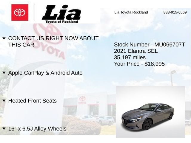 2021 Hyundai Elantra SEL