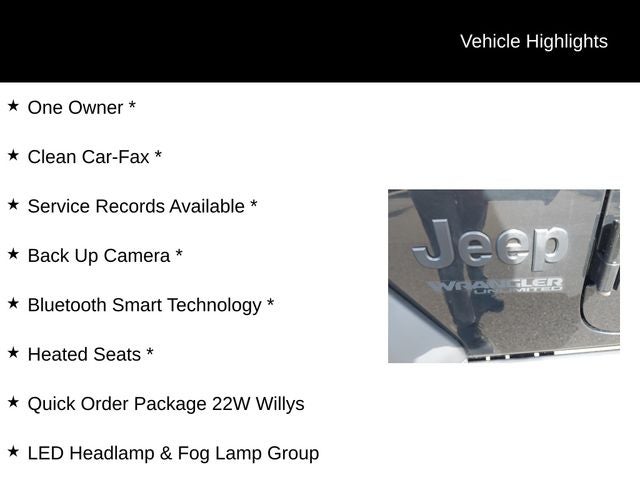 2021 Jeep Wrangler Unlimited Willys