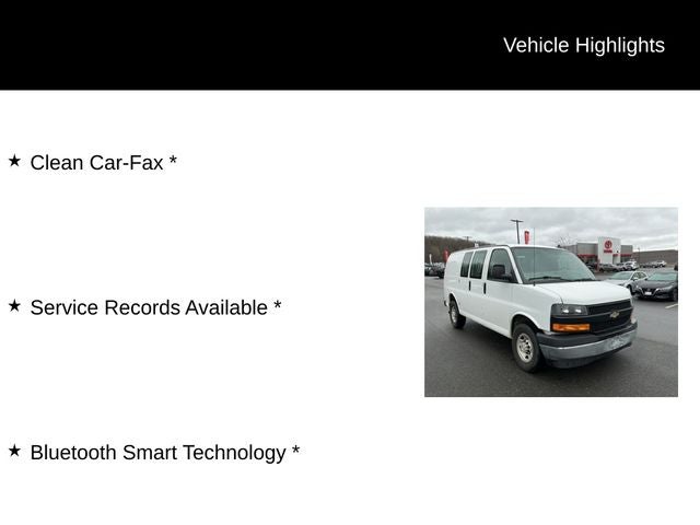 2019 Chevrolet Express 2500 Work Van Cargo
