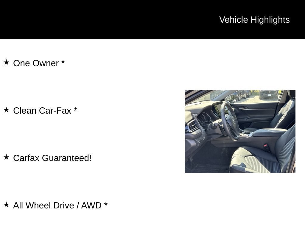 2023 Toyota Camry SE AWD