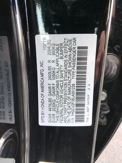 2020 Honda Accord Sport 2.0T
