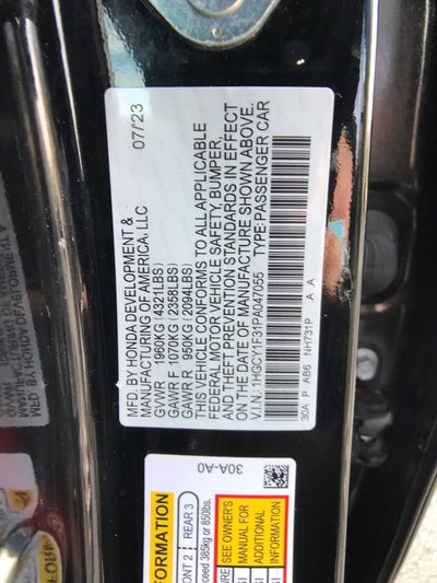 2023 Honda Accord EX