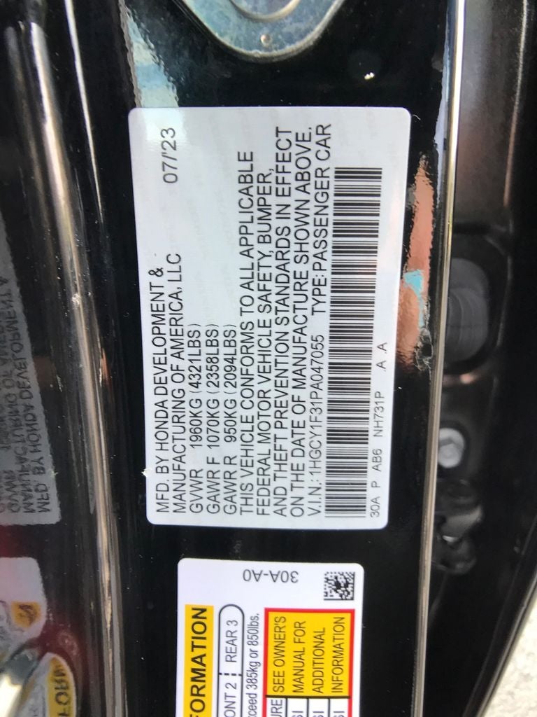 2023 Honda Accord EX