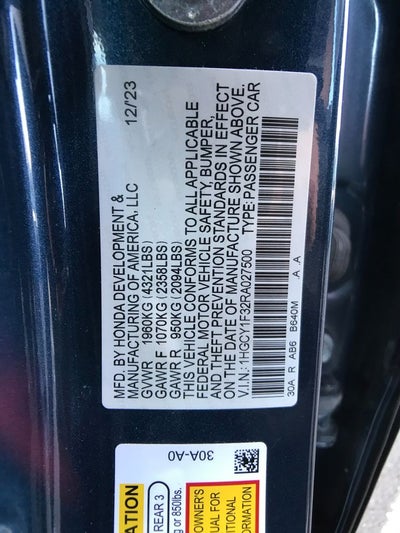 2024 Honda Accord EX