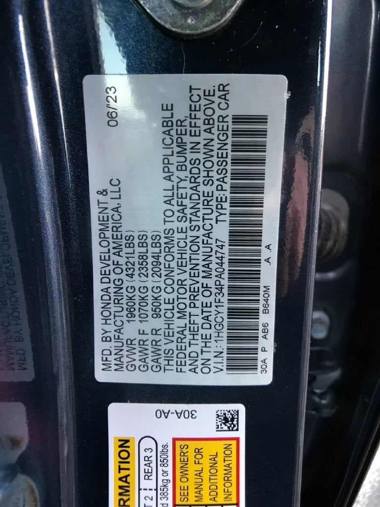 2023 Honda Accord EX