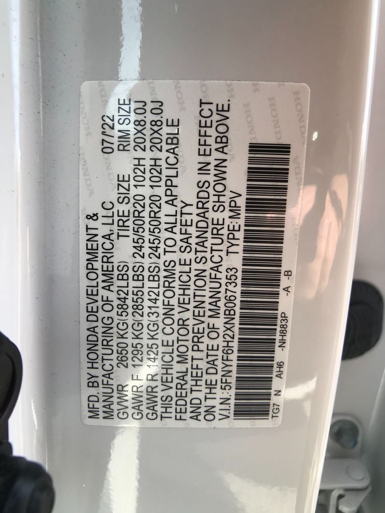 2022 Honda Pilot Special Edition