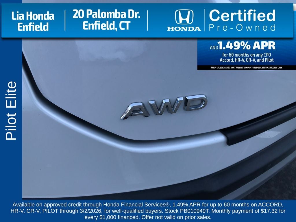 2023 Honda Pilot Elite