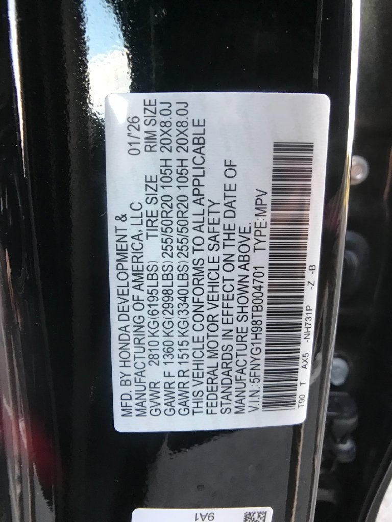 2026 Honda Pilot Black Edition