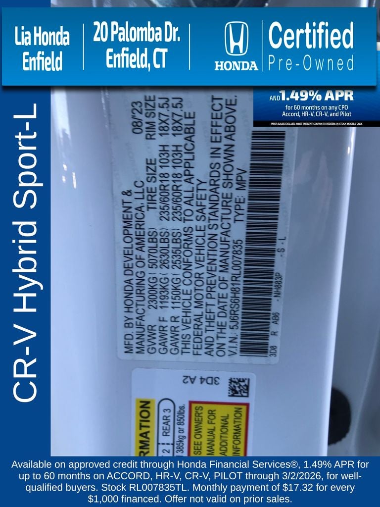 2024 Honda CR-V Hybrid Sport-L