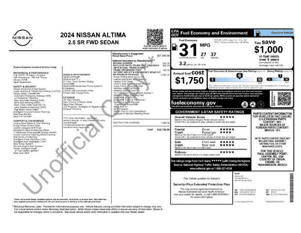 2024 Nissan Altima 2.5 SR