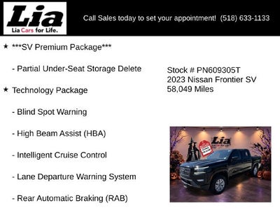 2023 Nissan Frontier SV