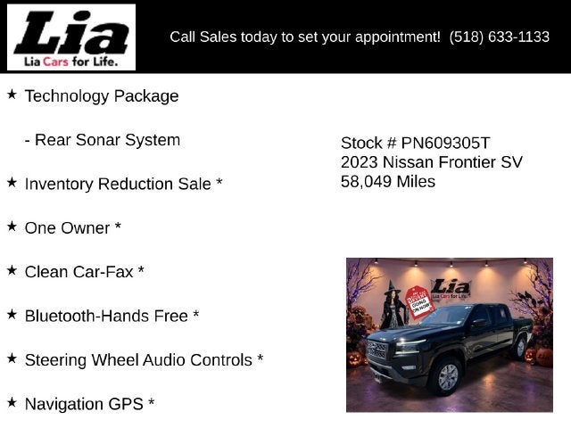 2023 Nissan Frontier SV