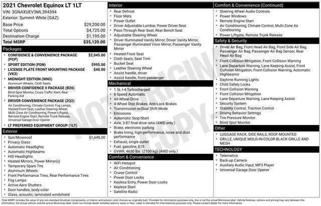 2021 Chevrolet Equinox LT