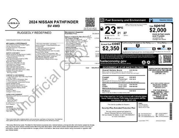 2024 Nissan Pathfinder SV