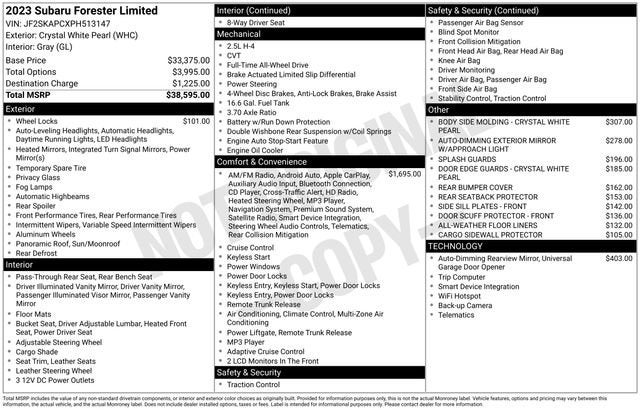 2023 Subaru Forester Limited