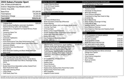2023 Subaru Forester Sport