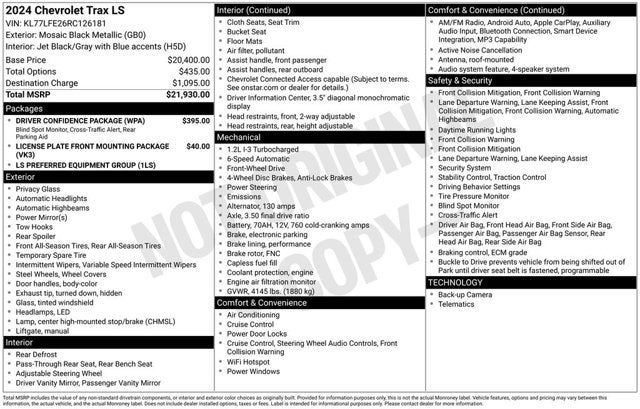 2024 Chevrolet Trax LS