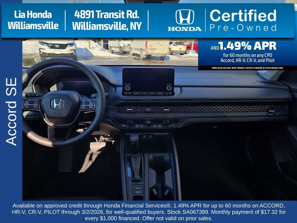 2025 Honda Accord SE