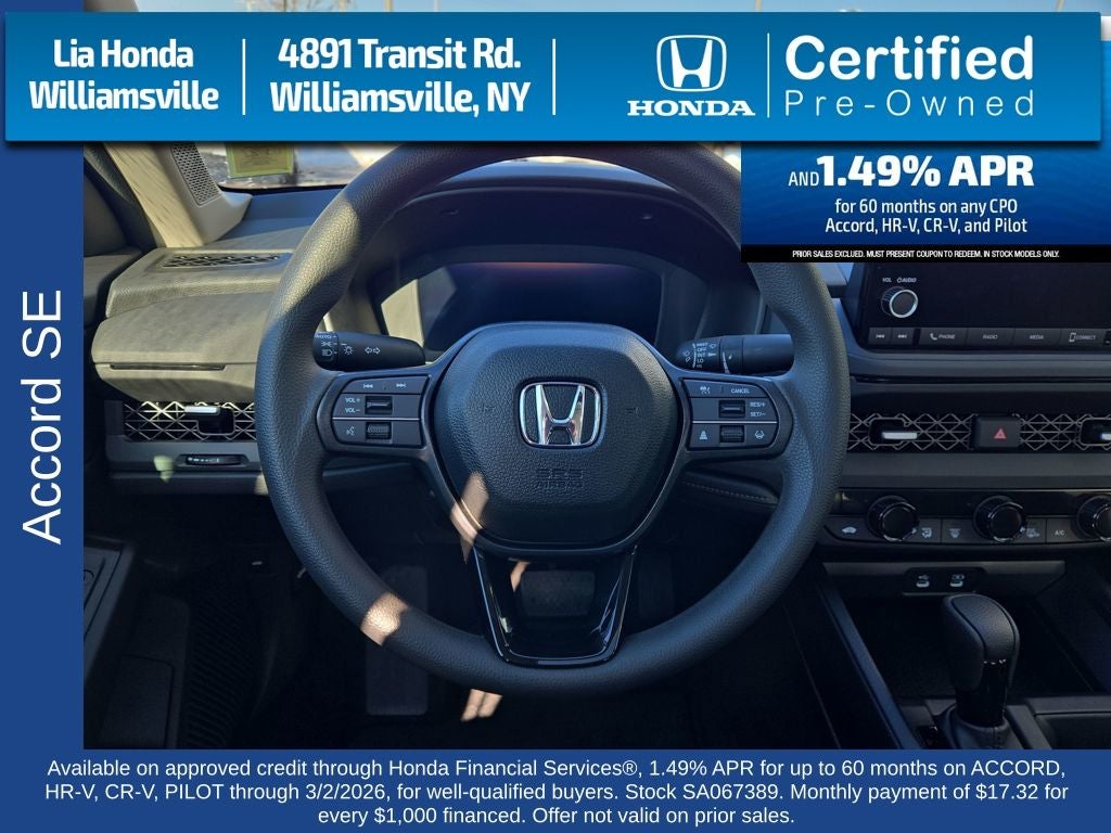 2025 Honda Accord SE