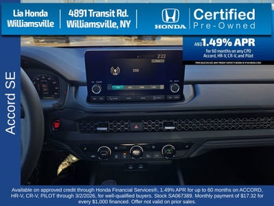 2025 Honda Accord SE