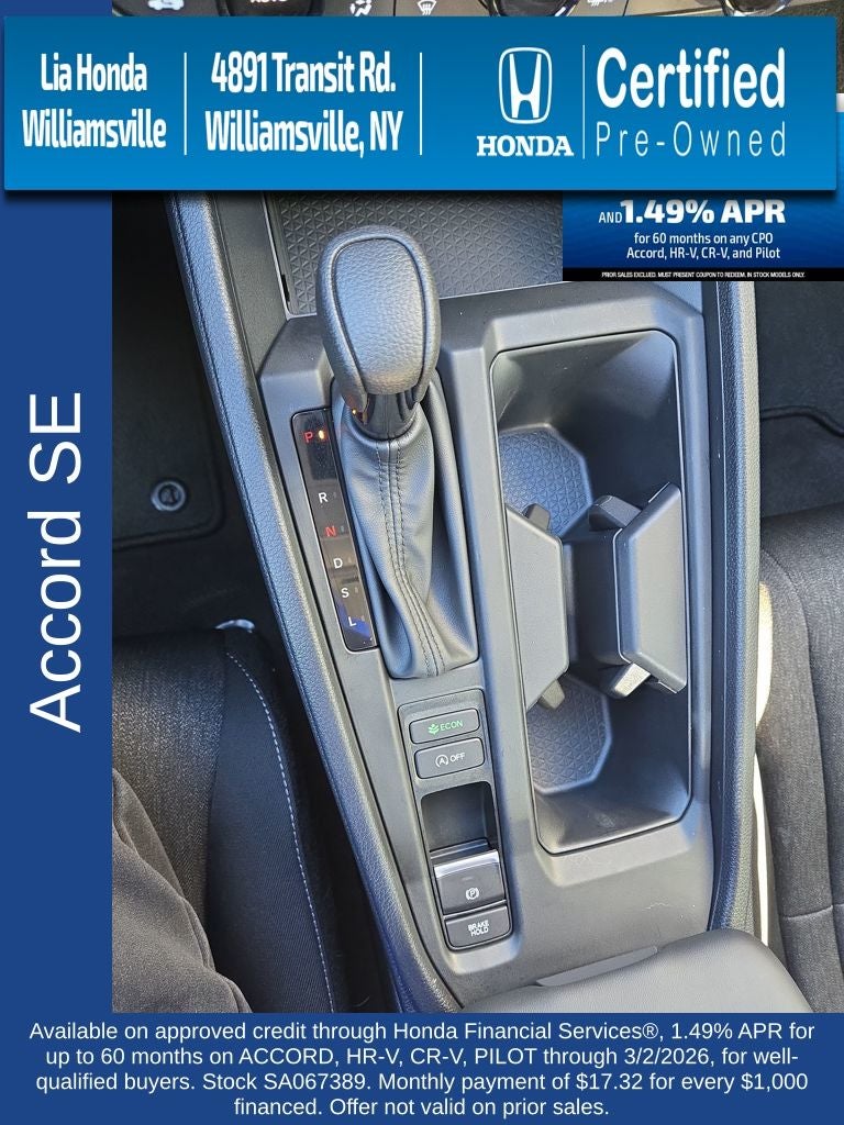 2025 Honda Accord SE