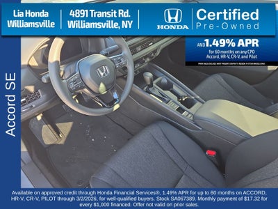 2025 Honda Accord SE
