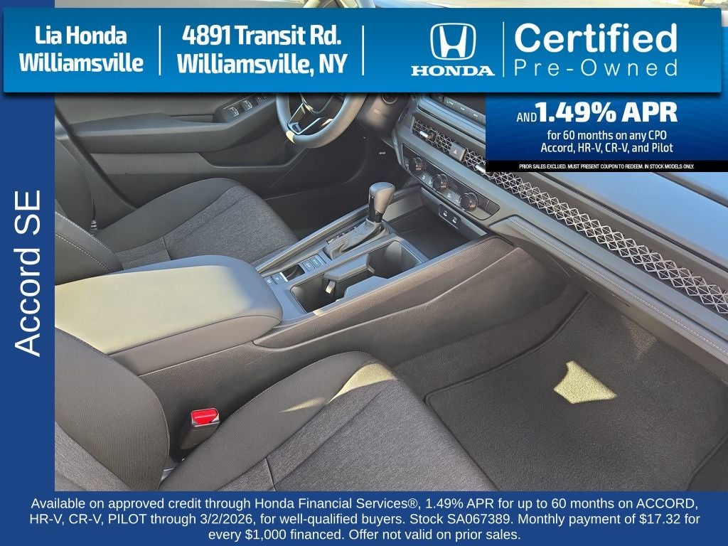 2025 Honda Accord SE