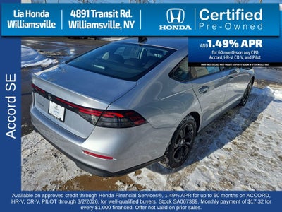 2025 Honda Accord SE