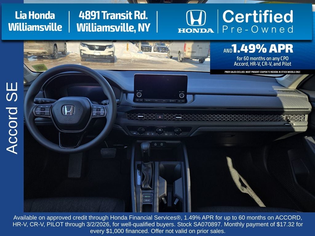 2025 Honda Accord SE