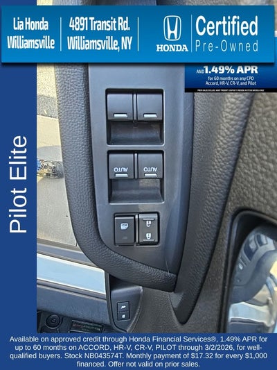 2022 Honda Pilot Elite