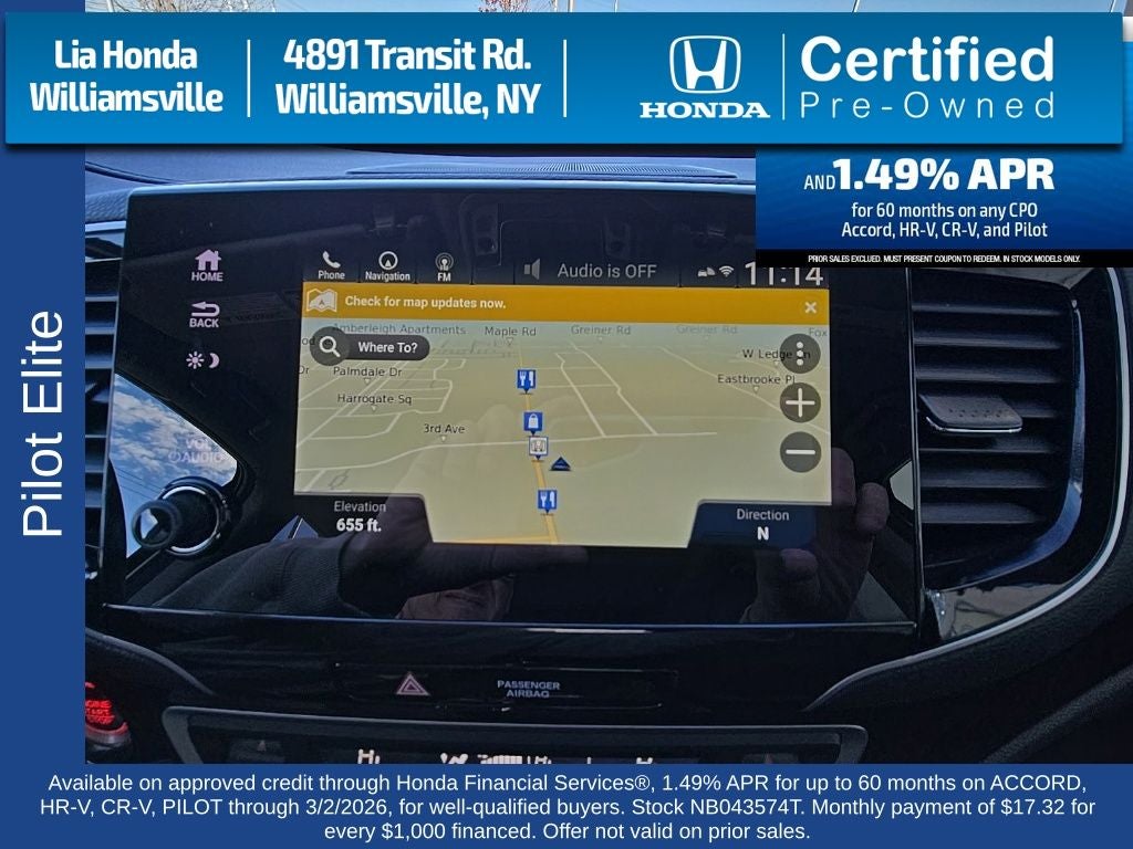 2022 Honda Pilot Elite