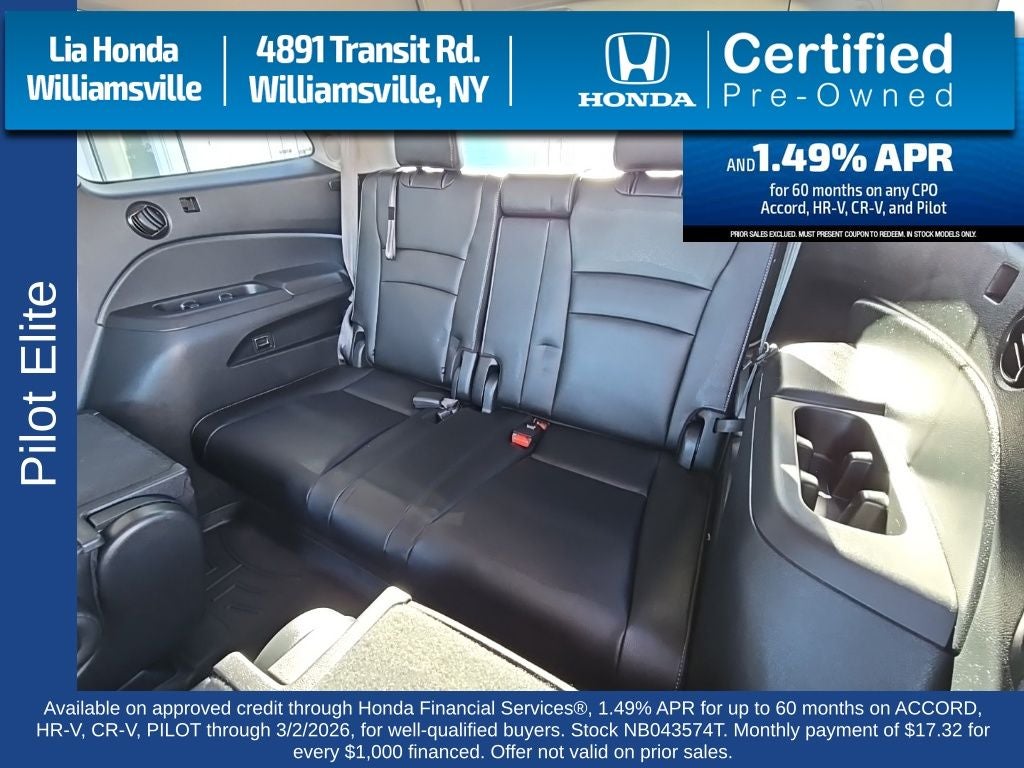 2022 Honda Pilot Elite