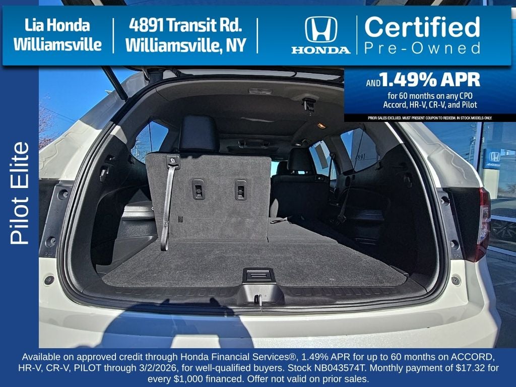 2022 Honda Pilot Elite
