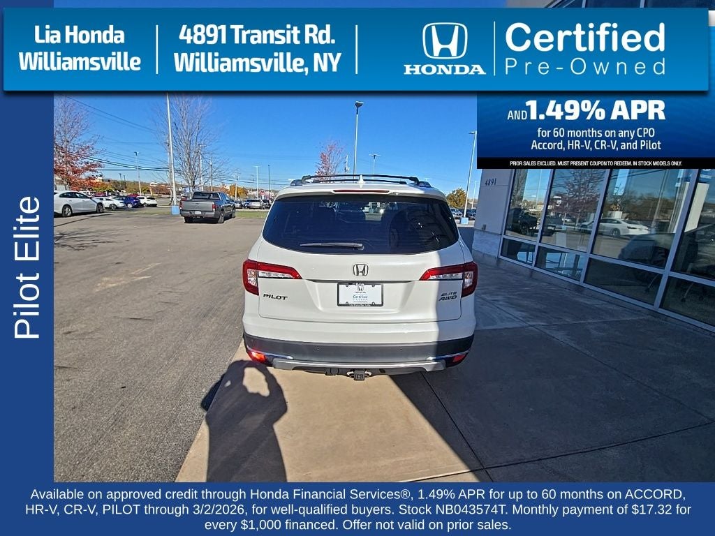 2022 Honda Pilot Elite