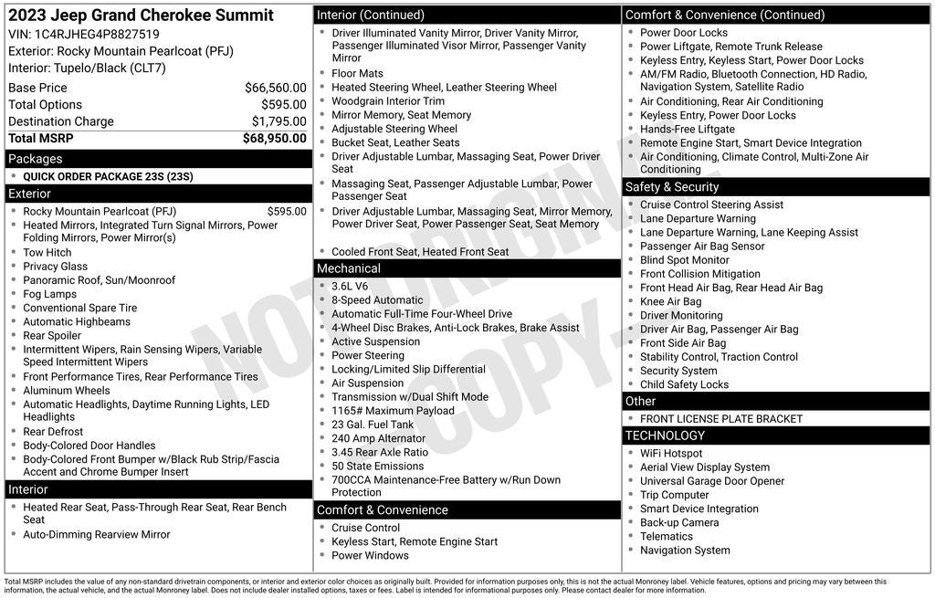 2023 Jeep Grand Cherokee Summit