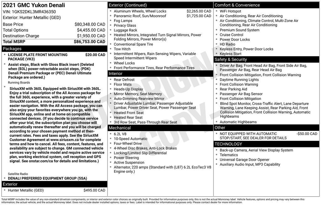 2021 GMC Yukon Denali