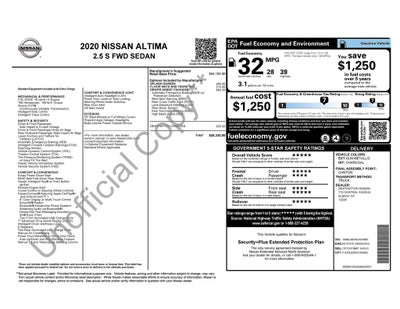 2020 Nissan Altima 2.5 S
