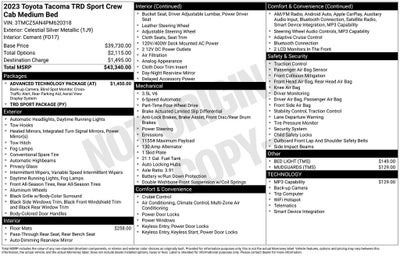 2023 Toyota Tacoma TRD Sport V6