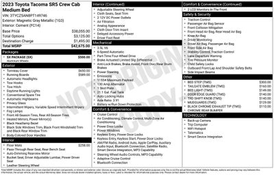 2023 Toyota Tacoma SR5 V6