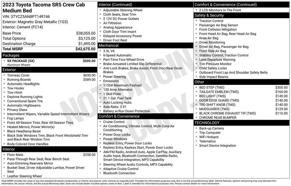 2023 Toyota Tacoma SR5 V6