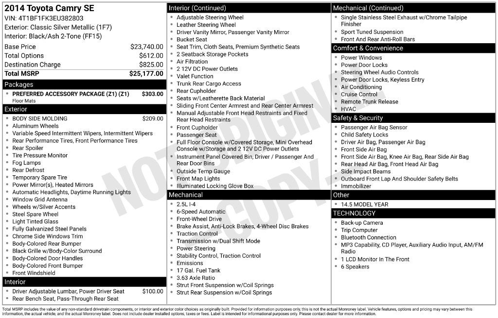 2014 Toyota Camry SE