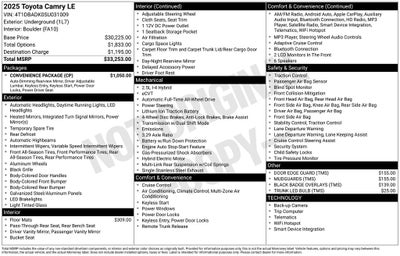2025 Toyota Camry XSE
