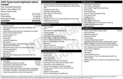 2025 Toyota Grand Highlander Hybrid Limited