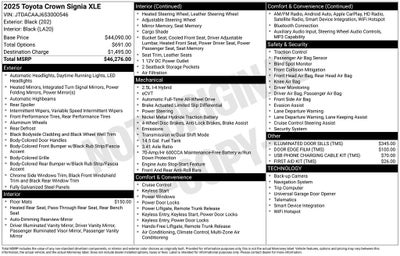 2025 Toyota Crown Signia XLE